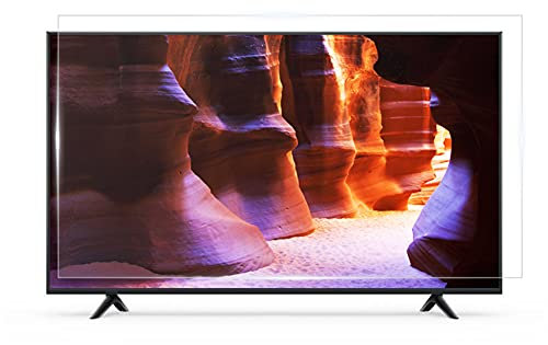 Film de lumière anti-éblouissement anti-reflets Soulage ultra-clair Soulage à la fatigue des yeux Protecteur d'écran de téléviseur pour 32-49inch LCD, LED, OLED & QLED 4K HDTV Ecran,32(704×395mm)