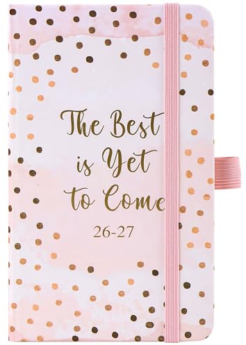Pocket Diary 2026-2027 - A6 Diary 2026-2027 Week to View, August 2026 to July 2027, with Elastic Closure