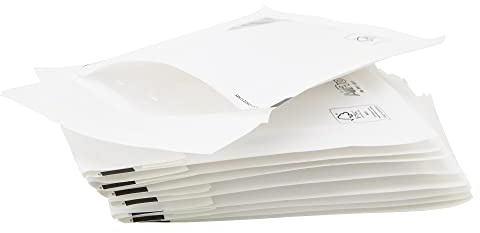 Postmaster Padded Envelopes A6 White Peel Seal Bubble Mailers 100x165mm, 50 Pack