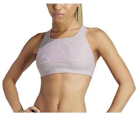 adidas Donna Big Bars Bikini Top, Preloved Fig, S