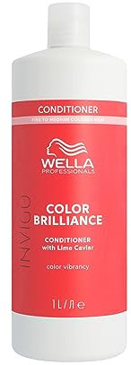 Wella Professionals Invigo Color Brilliance Vibrant Color Conditioner - Boost Shine, Improve Hair Surface Smoothness & Protect Hair Colour - Hair Care for Fine & Medium Hair 1l