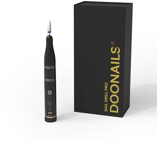 Doonails - Nagelfräser PRO elektrische Nagelfeile mit bis zu 35000 u/Min - Fräser für Gel- & Acrylnägel an Händen und Füßen - Kabellose Nagelfräse wiederaufladbar für Mani- & Pediküre Set