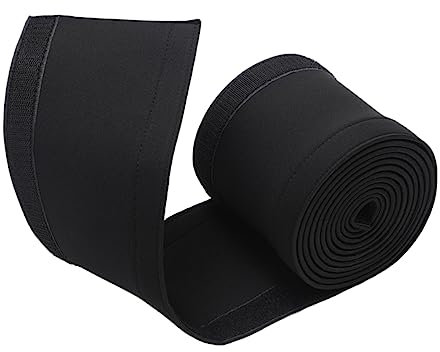 Veemoon Cable Storage Wrap Cable Protector Cord Sleeve for Home and Office Use Black 1 Meter Roll 2 Rolls Total 2 Meters Neoprene Protective Cover