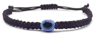 Storela Handmade Black Evil Eye Braided Bracelet for Men & Women – Adjustable Unisex Protection Charm, Ideal for Friendship, Anniversary, Festival Accessories & Thoughtful Family, Friends Gift
