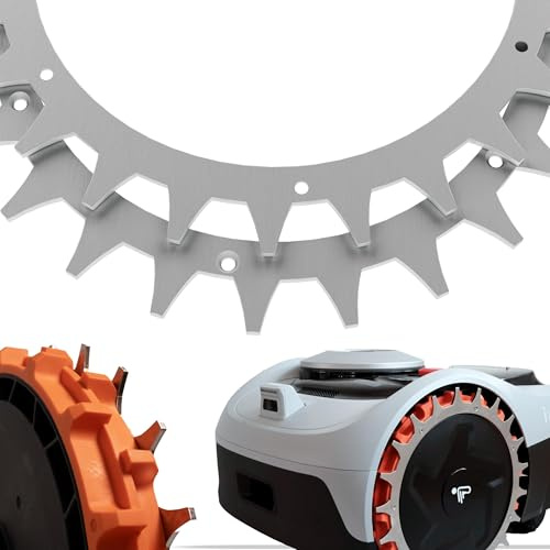 Robotgräsklippare spikar för Navimow i-serien – dragspel i rostfritt stål – avgradade – inkl. skruvar – ROBO CLAWS tillbehör (olika modeller och utföranden) (silver)