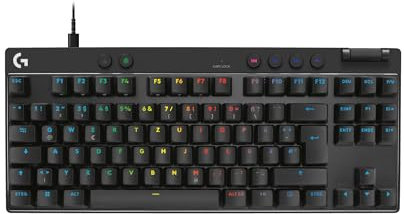 Logitech G PRO X TKL Rapid Tenkeyless kabelgebundene Gaming Tastatur mit magnetischen Analogschaltern, Rapid Trigger-Modus, einstellbarem Auslöser und anpassbarer RGB-Beleuchtung, QWERTZ DE - Schwarz