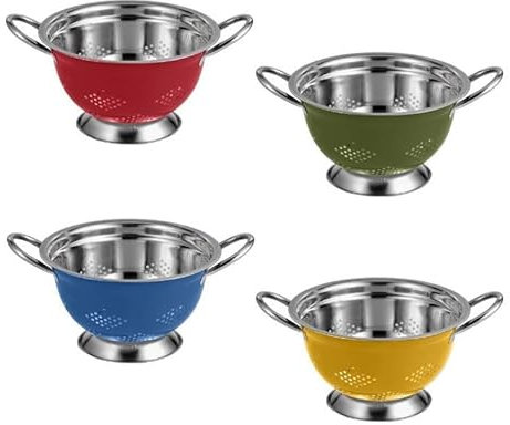 1 Pezzo Scolapasta Colapasta in Acciaio Inox Panama 24 cm 4 Colori