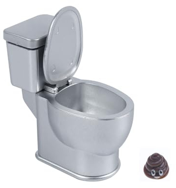 Ieron Mini Modello di Scena di Toilette simulata, Modello di Scena di Bagno in Miniatura con Suono di Scarico, Arredamento Creativo per la casa, Piccolo Modello di Toilette, Decorazioni per Scene