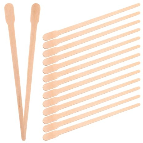TOVINANNA Bastoncini Per Ceretta in Legno 100 Pezzi Applicatori Per Ceretta Per Peli Del Corpo Spatole Piccole Per Viso E Sopracciglia 8.90 Cm Per Uso Quotidiano