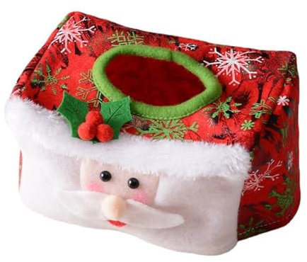 Boîte à mouchoirs en forme de Père Noël pour décoration de Noël pour la maison et le bureau