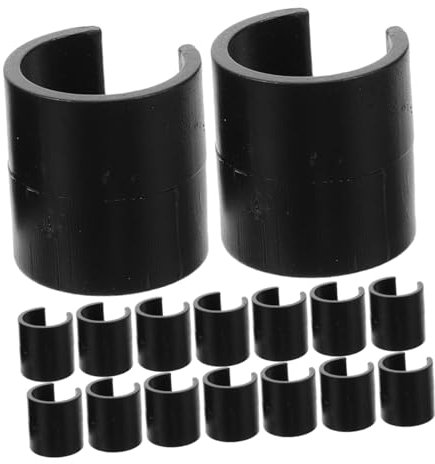 Toddmomy 20pcs Flag Pole Clips Plastic Flag Holders for Garden Windproof Football Training Pole Clips Outdoor Accessories Secure Clamp for Sports