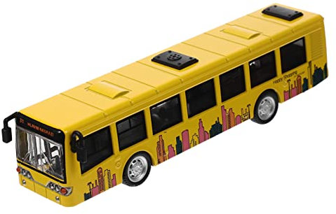 INOOMP Legierungsbusmodell Spielzeugbus Kinderautospielzeug Kinderspielzeug Modellbusse Für Autospielzeug Für Busmodell Für Yellow Abs-Kunststoff