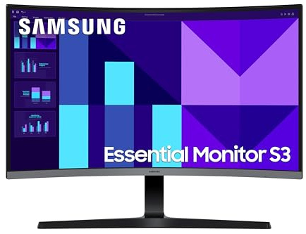 Samsung LS32D396GAUXXU 32 Curved Full HD monitor with Speakers - 1920x1080p, 1800R, HDMI, VGA, Speakers (Renewed)