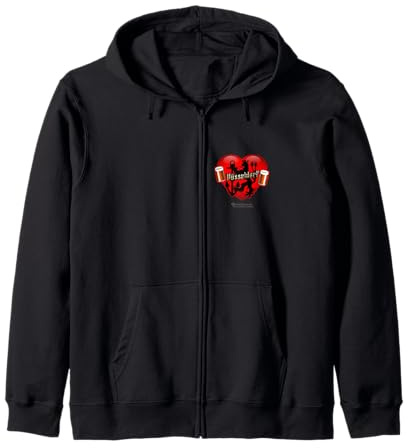 Düsseldorf Lettering Old Beer Glass Heart Lion Düsseldorf Zip Hoodie