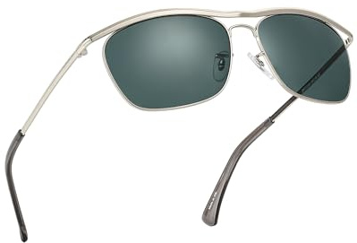 JIM HALO Pilot Gafas De Sol Hombre, Retro Rectangular Gafas Sol Mujer
