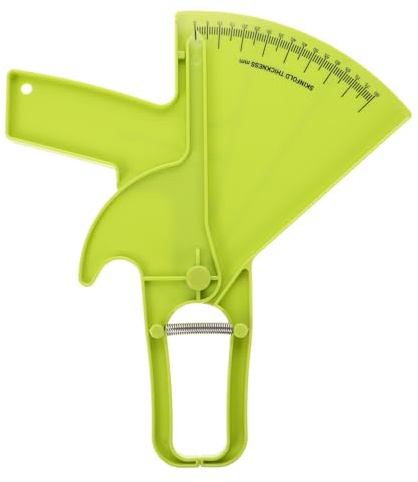 HEATSHAKING Skinfold Body Fat Percentage Tracking and at for Fitness Measuring Caliper Measurement with Precision Plastic Callipers Easy to Clean Portable Tool for at Home