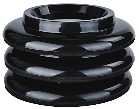 KingPoint Grand Piano Caster Cups Set of 3 ABS Plastic Furniture Leg Pads Protection Black