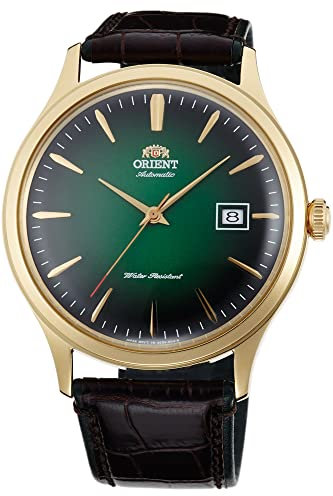 Orient Unisex Erwachsene Analog Automatik Uhr mit Leder Armband FAC08002F0