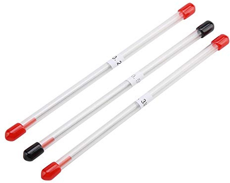 3Pcs Airbrush Needles Nozzles Set 0.2mm 0.3mm 0.5mm Stainless Steel Sprays Gun Needle Replacements with Storage Container for Airbrushes Model Spraying Paint Maintenance Tool
