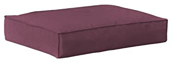 chilly pilley Palettenkissen Sitzkissen Gartenkissen Palettenpolster Palettenauflage Sitz Sofaskissen Garten Kissen Abnehmbar Waschbar Keder Naht (80x80x15, Violett)