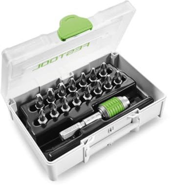Festool Bit-Sortiment SYS3 XXS CE-PZ BHS 60 – 205824 | 15 PZ-Bits PZ1/PZ2/PZ3 + CENTROTEC Bithalter BHS 60 CE im kompakten Systainer SYS3 XXS 33
