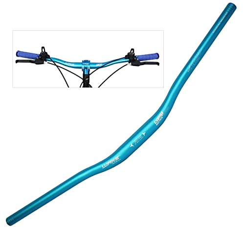 WAKE Fahrrad Lenker 31.8MM Aluminiumlegierung MTB Lenker Riser Bar für Mountainbike 720MM,Blau