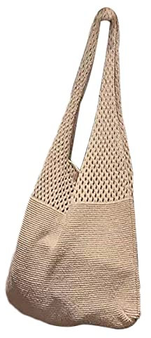 Facynde Sommer Tasche, Damen Stroh Handtasche Sommer Korbtasche Basttasche Casual Tasche Für Reise Schule Arbeit Einkaufen