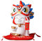 Gato De La Suerte Que Agita El Brazo, Gato Chino Vívido Y Encantador, Adorno De Figura De Gato De La Fortuna Ahorro De Gato De La Fortuna Decoración del Banco De Monedas (White)