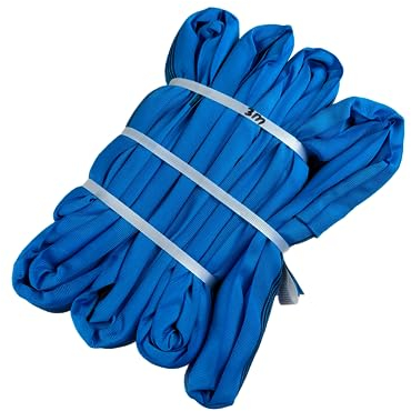 BLP3 Rundschlingen 8 to Tragfähigkeit 3,0-6,0 m Nutzlänge Hebeschlinge Kranschlinge Rundschlinge Kran Hebegurt (8 to 3,0 m) Polyester blau