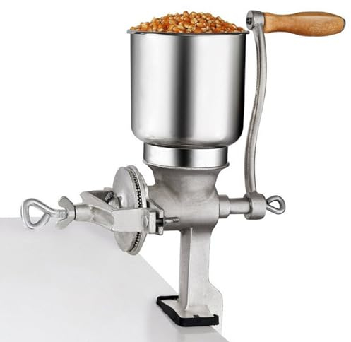 KHZKHC Cast Iron Wheat Grinder For Domestic Use, Home Brew Grain Mill Malt Crusher, Manual Grinder For Corn, Grain Mill For Corn, Rice, Soybeans, Pepper, Chickpeas