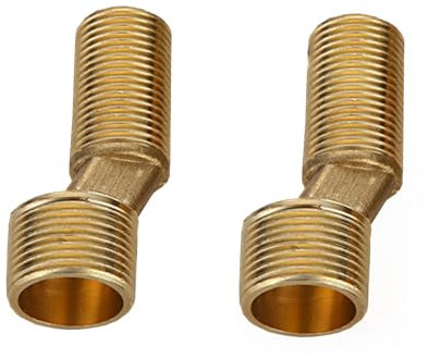 BiaoTeng Wasserhahn Adapter FüR Badewanne Badezimmer-Zubehör Messing 2 Stück Adapter 3/4 Zoll Auf 1/2 Zoll Wasserschlauch S-Anschluss Armaturen, B