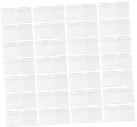 EXCEART 50stücke Wiederverwendbare Etikettenhalter Für Regale Transparent Für Supermärkte Geschäfte Warenanzeigen Und Lagerorganisation