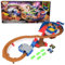 Monster Jam, Supercharge Speedway Playset, Includes Megalodon and El Toro Loco 1:64 Scale Die-Cast Monster Trucks, Light Up World Finals Track Kids’ Toys for Boys Aged 3 4 5 6+