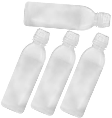 Cabilock 4 Stück Sprühflasche Ölflasche dosierflaschen transparente flasche Container Sirupspender Flasche Sojasauce Ölhalter zum Kochen Saft Tanker kleine Gewürzflasche Lecythus Ölkanne pp