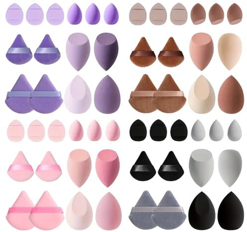 Pink Make Up Schwamm Set 2x14 Stück Make Up Schwamme Beauty Blenderss Puderquaste Make Up Sponge Set Mit Aufbewahrungsbox Beauty Makeup Schwämme Blender Für Frauen
