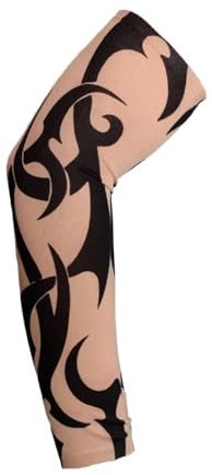 Manguitos para brazos con tatuajes de calle, protección solar UV, sin costuras, para actividades al aire libre, equitación, protección solar, para hombres y mujeres (57, 2 pares), 57, talla única, 57