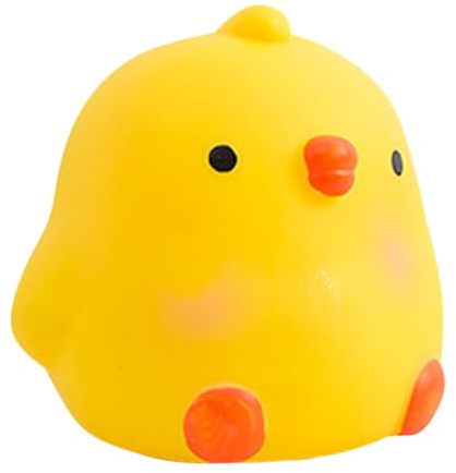 UPKOCH Hucha De Pollo Alcancía Infantil Pequeña De Plástico Irrompible Amarilla para Niños Ahorro De Monedas Decoración De Cumpleaños y Oficina