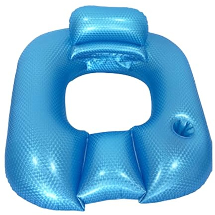 Inflatable Pool Lounger, Float Recliner, Pool Chair with Headrest, Mesh Seat and Cup Holders, Comfortable Water Hammock for Beach, Lake, River, Backyard, Pools, Home, Patio