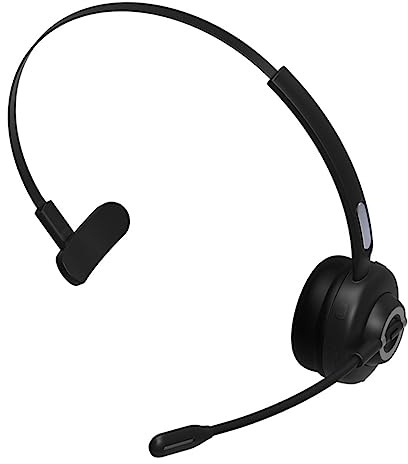 HEALSOPTHY Cuffie Wireless Microfono e Riduzione Rumore, Auricolari Sovraurali da Ufficio Cuscino Morbido per Comfort Prolungato, Doppia Modalità di Ricarica e Audio Stereo Nitido per Lavoro