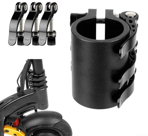 CashMuch Collier de serrage à dégagement rapide pour trottinette électrique - Design léger - En alliage d'aluminium - Taille compacte