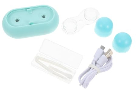 HONITANO Pulitore Elettrico per Lenti a Uso Personale Tecnologia Avanzata senza Danneggiare la Lente, Custodia in Pvc Blu la Pulizia Automatica delle Lenti