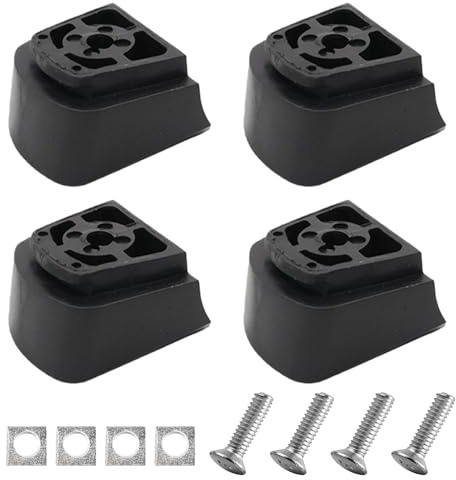 BORDEAG 4 Stück Inline Bremse, Inliner Bremse Hinten, Inliner Bremse Universal, Inliner Bremse Bremsklotz Schwarze Bremsstopper für sichere Bremsleistung im Alltag Für Verschiedene Modelle