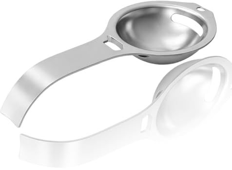 Egg Separator Egg Yolk White Filter, with Long Handle for Easy Separation, Food-Grade Egg Divider Sieve for Baking and Cooking, Non-Stick Egg Extractor, Dishwasher-Safe Kitchen Tool