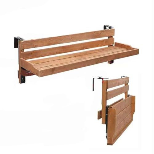 Robusto tavolo pieghevole da balcone sospeso – tavolo sospeso per terrazze da esterno, forte capacità portante, perfetto per terrazze e patii