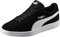 PUMA Mixte Smash V2 Baskets, Puma Noir Puma Blanc Puma Argent, 36 EU