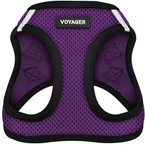 Voyager Step-in Air Dog Vest Harness - Purple/Black Trim, Medium