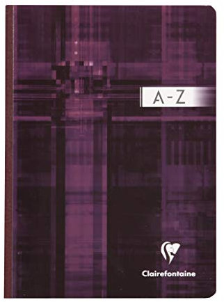 Clairefontaine 9549C - Packung mit 5 Kladden/Adressbuch DIN A5 mit Softcover, 96 Blatt kariert 90g, farbig sortiert, 1 Pack