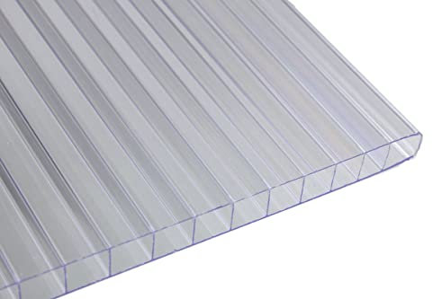 Falken Design 24 in x 36 in x 1/4 in Clear Twin Wall Polycarbonate Sheet