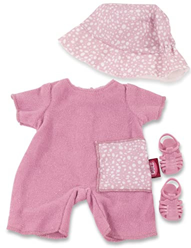 Götz 3403331 Babykombi Sommer - Puppenbekleidung Gr. S - 4-teiliges Bekleidungs- und Zubehörset für Babypuppen von 30 - 33 cm