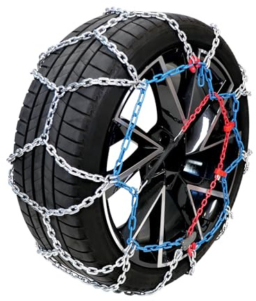 CARPOINT 1725082 Cadenas para nieve con instrucciones de montaje con bolsa de almacenamiento